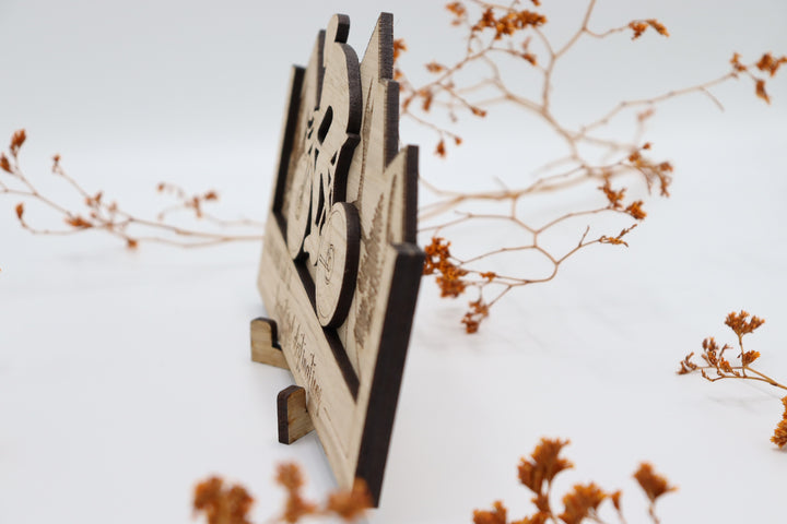 Cycling Wood Art Decoration