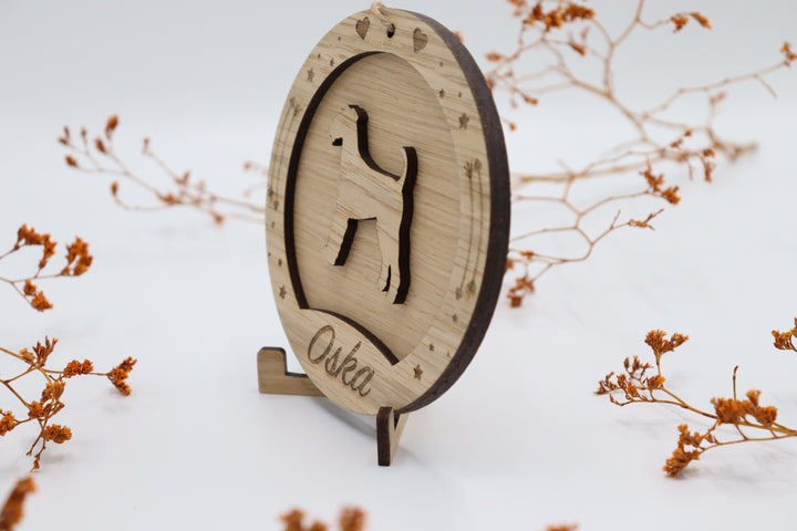 Personalised Dog or Cat silhouette Hanger