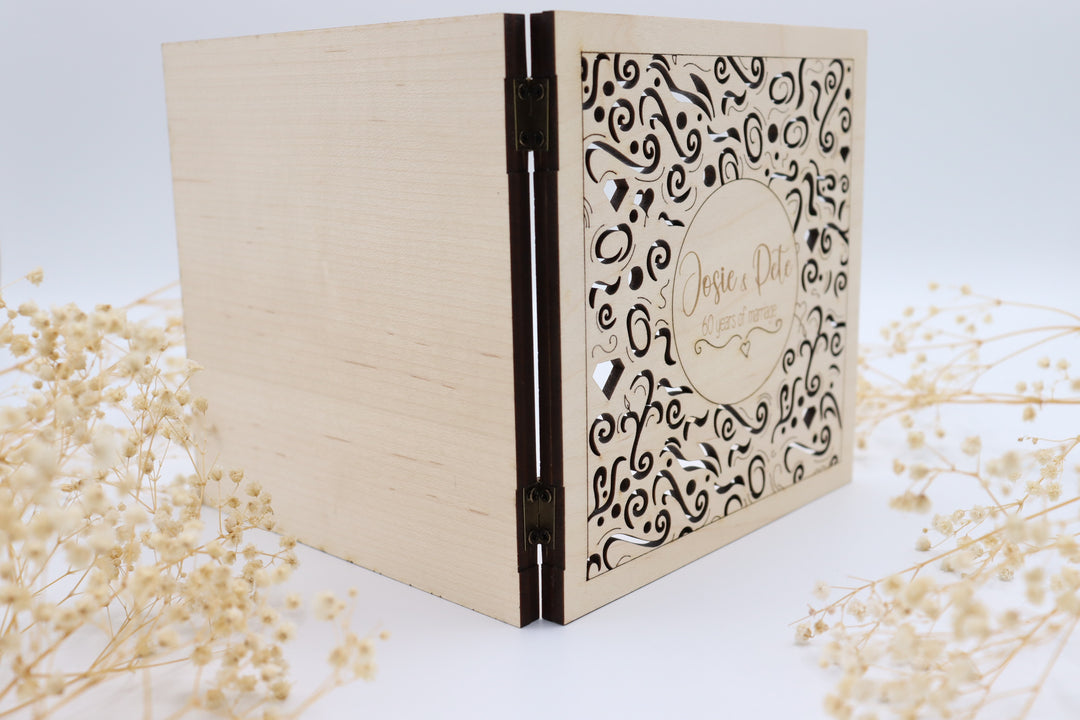 Anniversary Wooden Card Design 1