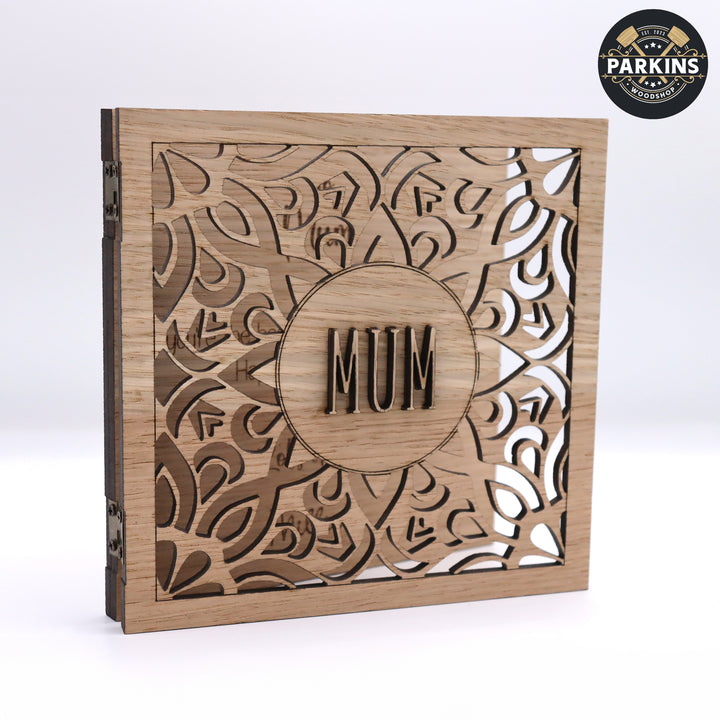 Mothers Day Oak Veneered Wooden Card