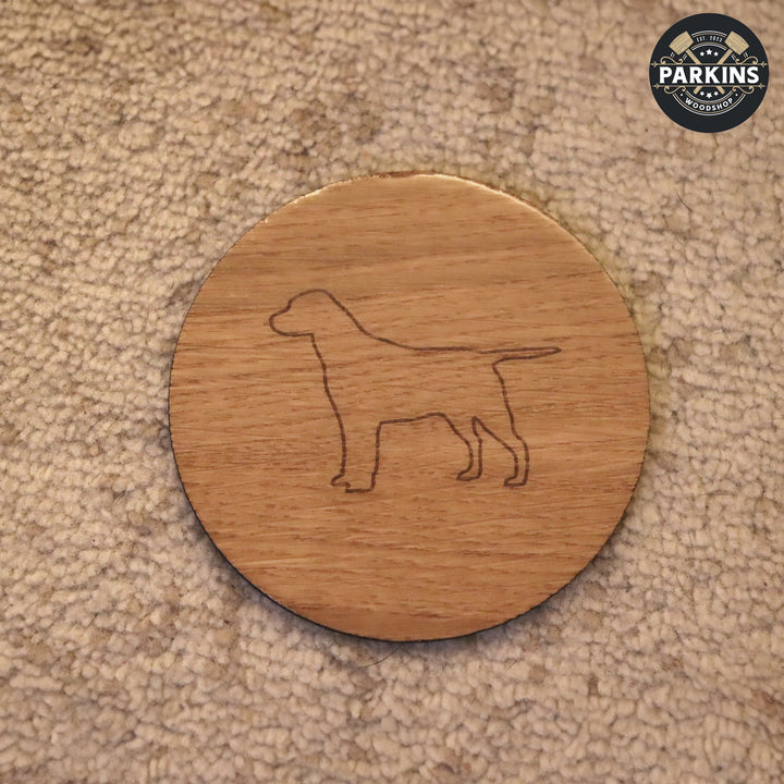 Bespoke Pet Oak Resin Coasters