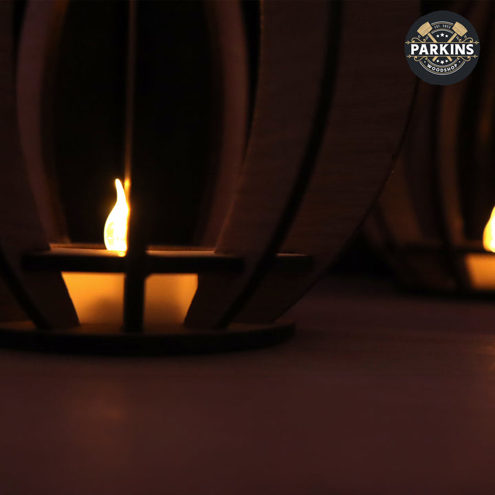 Wooden Electric Tea Light Holder